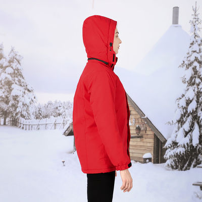 Προσαρμοσμένο Softshell Θερματική χειμερινή ρούχα Ηλεκτρική μπαταρία Θερματικό κυνηγετικό μπουφάν με μπαταρία 7,4V