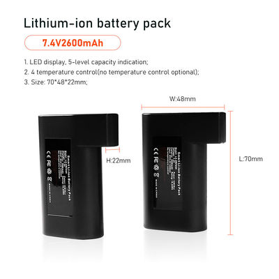 πακέτο μπαταριών 7.4V 2S1P για το θερμαμένο εξάρτημα ενδυμάτων γαντιών 2600mah ηλεκτρικό