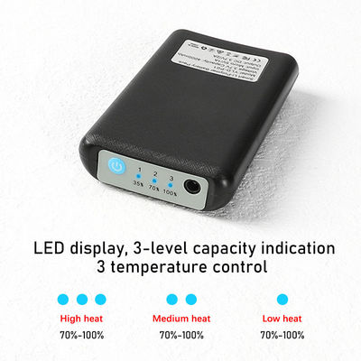 Γκρι κάλτσες με θερμαινόμενη μπαταρία 4000mAh Three Temp. Gears Θερμαινόμενες Κάλτσες Συμπίεσης
