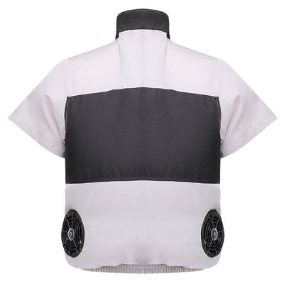 Ανοικτό γκρι μαύρη φανέλλα S/M/L/XL/XXL/XXXL Optinal ανεμιστήρων με την μπαταρία 6700mAh