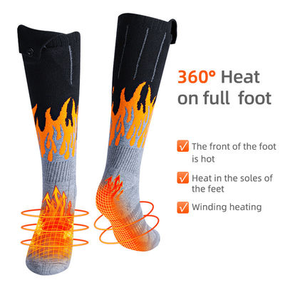 Ηλεκτρικές χειμερινές θερμικές θερμαμένες κάλτσες Washable με την επαναφορτιζόμενη μπαταρία