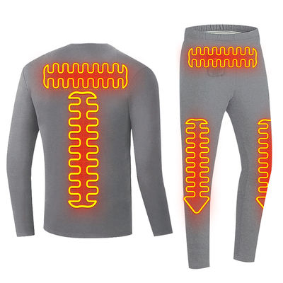 Μακρύ μανίκι T-shirts θερμαινόμενο θερμικό εσώρουχο ασύρματο τηλεχειριστήριο μπαταρία